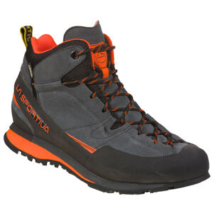 Pánske trailové topánky La Sportiva Boulder X Mid Carbon/Flame - 47