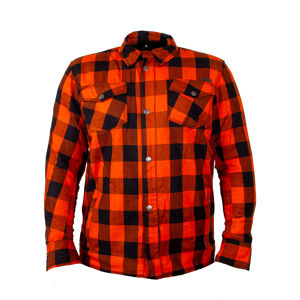Moto košeľa W-TEC Terchis EVO oranžová - 3XL rozšírená
