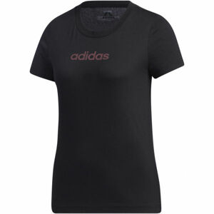 adidas WOMENS ESSENTIALS BRANDED TEE Dámske tričko, čierna, veľkosť S