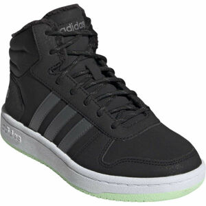 adidas HOOPS MID 2.0 K Detská zimná obuv, čierna, veľkosť 31