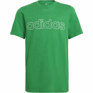 adidas LIN TEE Dievčenské tričko, svetlo zelená, veľkosť 164