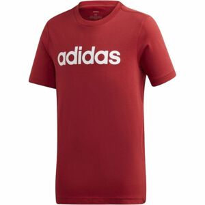 adidas YB E LIN TEE Detské tričko, červená, veľkosť 140