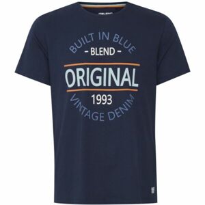 BLEND T-SHIRT S/S Pánske tričko, modrá, veľkosť M