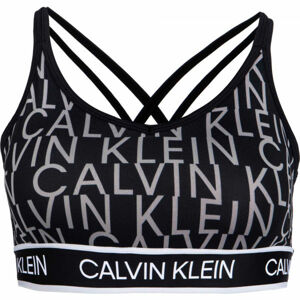 Calvin Klein LOW SUPPORT BRA Dámska športová podprsenka, čierna, veľkosť S