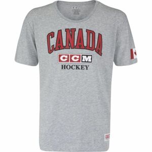 CCM FLAG TEE TEAM CANADA Pánske tričko, sivá, veľkosť XXL