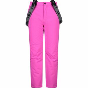 CMP KID SALOPETTE Dievčenské lyžiarske nohavice, ružová, veľkosť