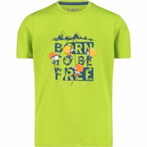 CMP T-SHIRT KID Chlapčenské tričko, svetlo zelená, veľkosť 116