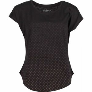 Fitforce LEESA Dámske tričko, čierna, veľkosť XS