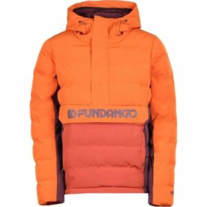 FUNDANGO EVERETT PADDED ANORAK Dámska lyžiarska/snowboardová bunda, oranžová, veľkosť S