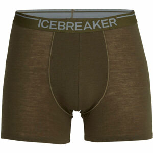 Icebreaker ANATOMICA BOXERES Pánske boxerky, tmavo zelená, veľkosť XL
