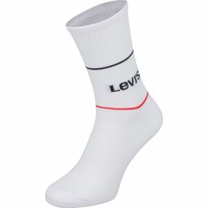 Levi's MID CUT SPRTWR LOGO 2P Ponožky, biela, veľkosť 39/42