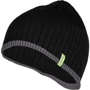 Lewro BOBY Chlapčenská pletená čiapka, čierna, veľkosť 10-12