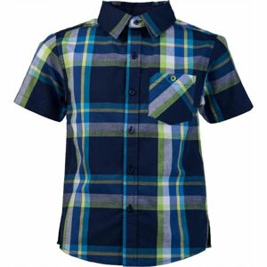Lewro OLIVER Chlapčenská košeľa, tmavo modrá, veľkosť 128-134