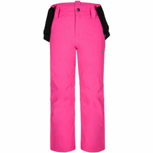Loap FUXI Detské lyžiarske nohavice, ružová, veľkosť 140