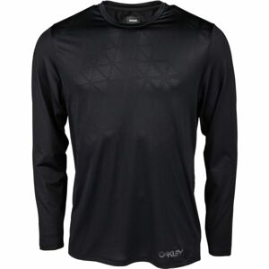 Oakley REDUCT Berm LS Pánske cyklistické tričko, čierna, veľkosť XL