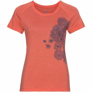 Odlo WOMEN'S T-SHIRT CREW NECK S/S CONCORD Dámske tričko, oranžová, veľkosť XS