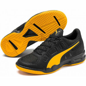 Puma AURIZ JR Juniorská volejbalová obuv, čierna, veľkosť 38