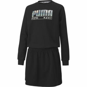 Puma ALPHA DRESS G Športové šaty, čierna, veľkosť 140