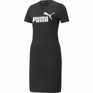 Puma ESS SLIM TEE DRESS Dámske šaty, čierna, veľkosť S