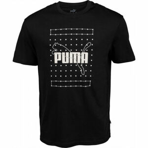 Puma REFLECTIVE GRAPHIC TEE Pánske tričko, čierna, veľkosť XXL