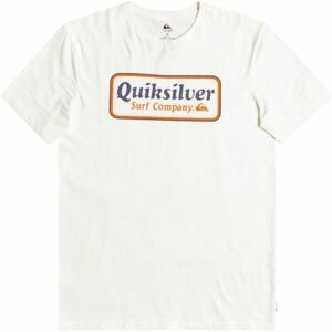 Quiksilver BORDER M TEES Pánske tričko, biela, veľkosť M