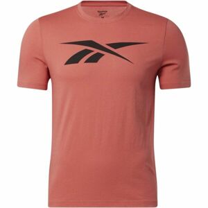 Reebok GS VECTOR TEE Pánske tričko, oranžová, veľkosť