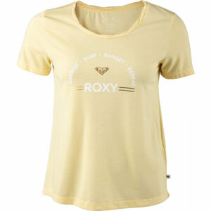 Roxy CHASING THE SWELL Dámske tričko, žltá, veľkosť L