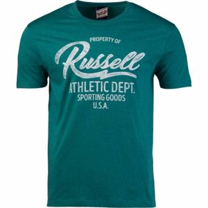 Russell Athletic PROPERTY TEE Pánske tričko, tmavo zelená, veľkosť XXL