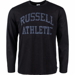 Russell Athletic L/S CREWNECK TEE SHIRT Pánske tričko, čierna, veľkosť M