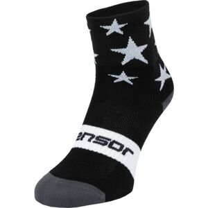 Sensor STARS Cyklistické ponožky, biela, veľkosť 3-5