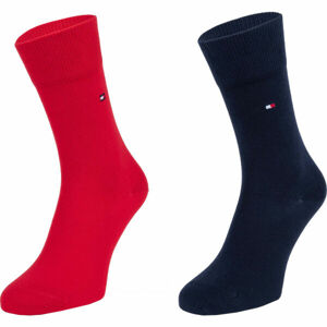 Tommy Hilfiger CHILDREN SOCK TH BASIC 2P Detské  ponožky, červená, veľkosť 35 - 38