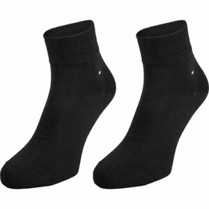 Tommy Hilfiger MEN QUARTER 2P Pánske ponožky, čierna, veľkosť 43 - 46
