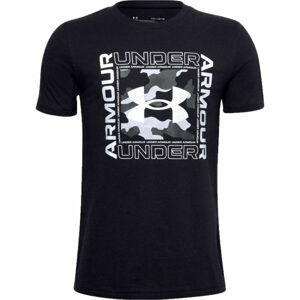 Under Armour LIVE RIVAL INSPIRED SS Chlapčenské tričko, čierna, veľkosť XL