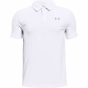Under Armour PERFORMANCE POLO Chlapčenské golfové tričko, biela, veľkosť L